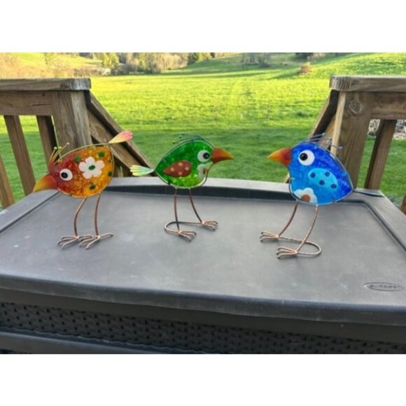 Garden Decor for Outside - Outdoor Statue Decorations Metal Bird - Picture 1 of 1